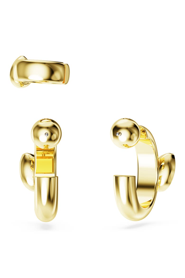Dextera Hoops & Cuff Earring Set, Alternate, color, GOLD