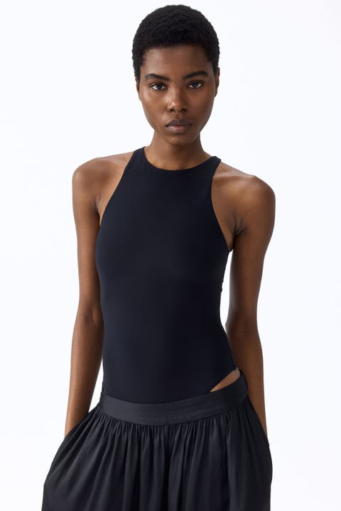 Sleeveless thong bodysuit