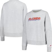 LEAGUE COLLEGIATE WEAR Women's League Collegiate Wear Ash Florida Gators Boxy Pullover Sweatshirt