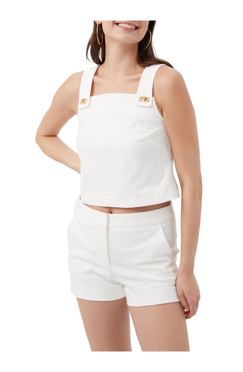 Trina Turk Cherrey Textured Cotton Boxy Top, Main, color, 