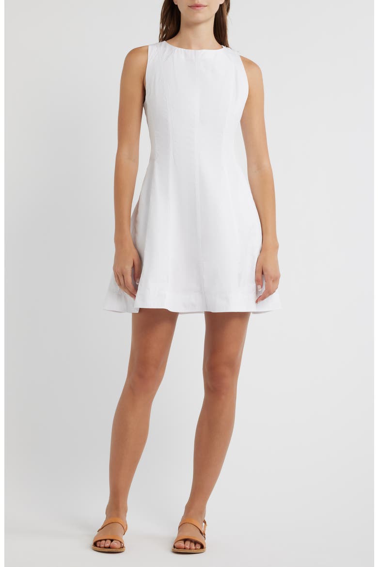 The Rylee Cotton Minidress, Alternate, color, WHITE