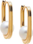 BY ADINA EDEN Pearl Oval Earring 14K
