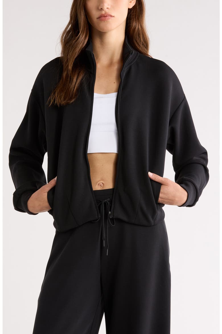 Ultra Soft Zip Jacket, Main, color, BLACK
