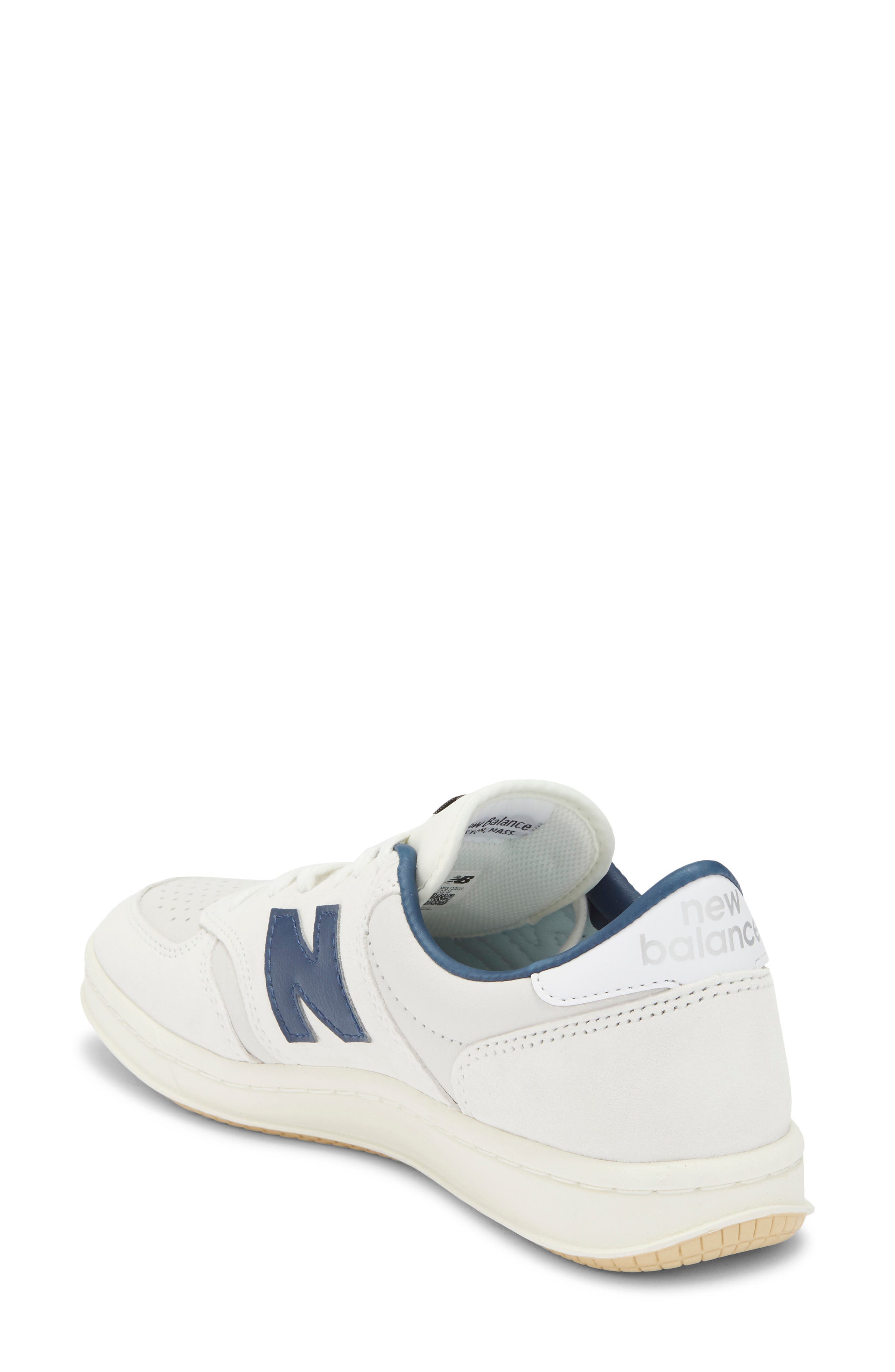 New Balance Gender Inclusive T500 Tennis Sneaker, Alternate, color, Reflection/Nb Navy