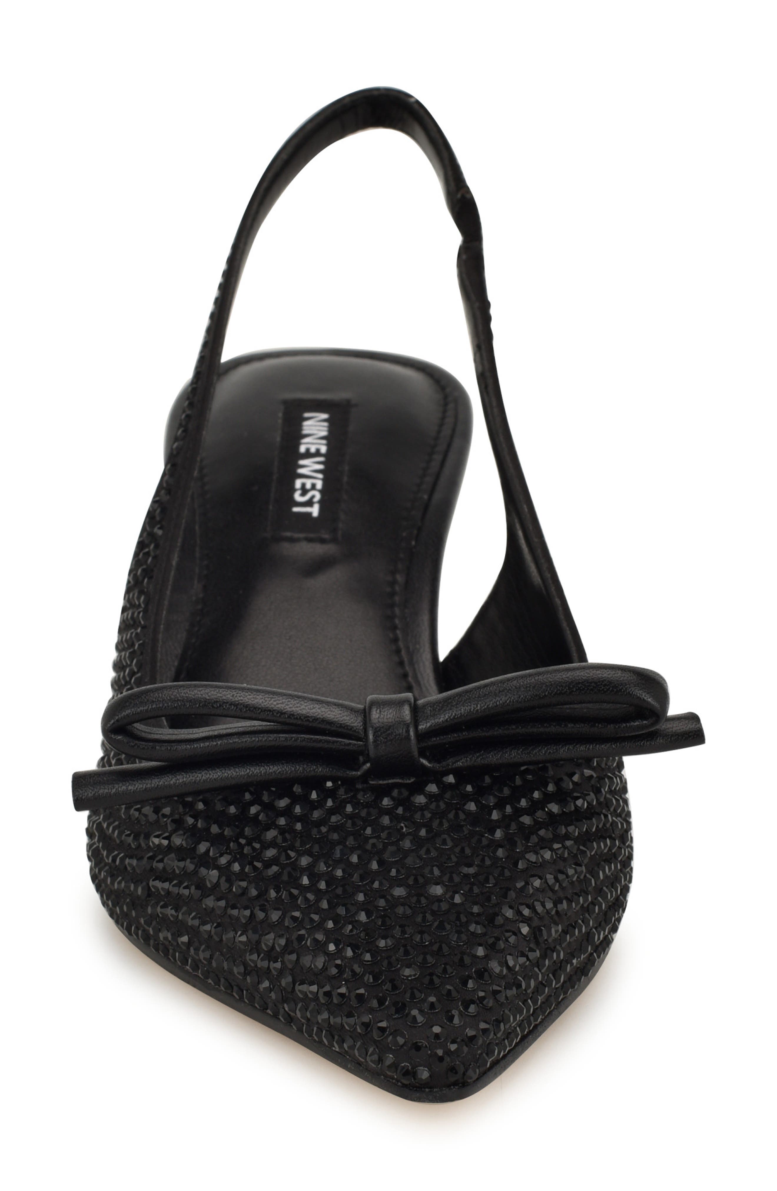 Nine West Wunder Slingback Pointed Toe Kitten Heel Pump, Alternate, color, 