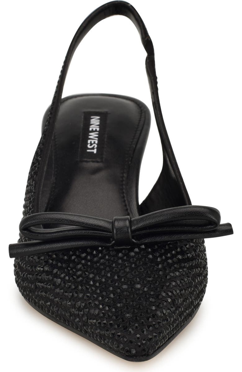 Nine West Wunder Slingback Pointed Toe Kitten Heel Pump, Alternate, color,