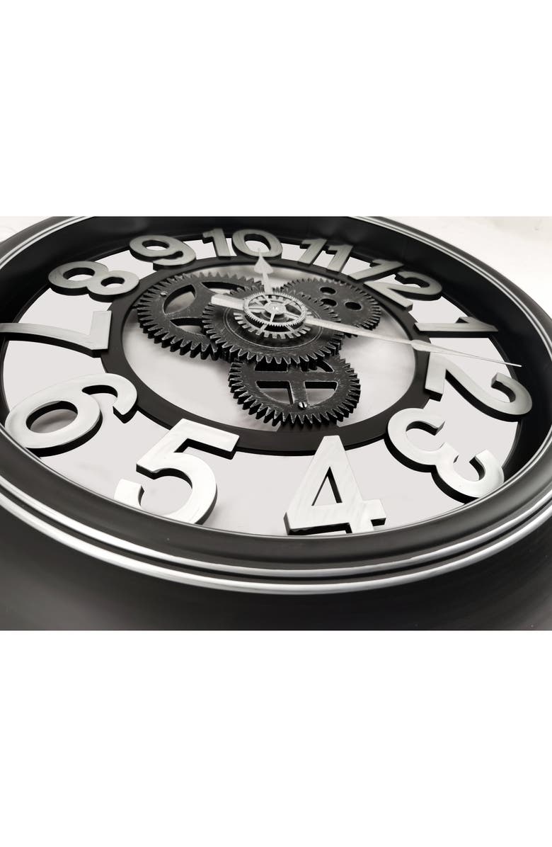 Westclox 24-Inch Analog Wall Clock, Alternate, color, Black Multi