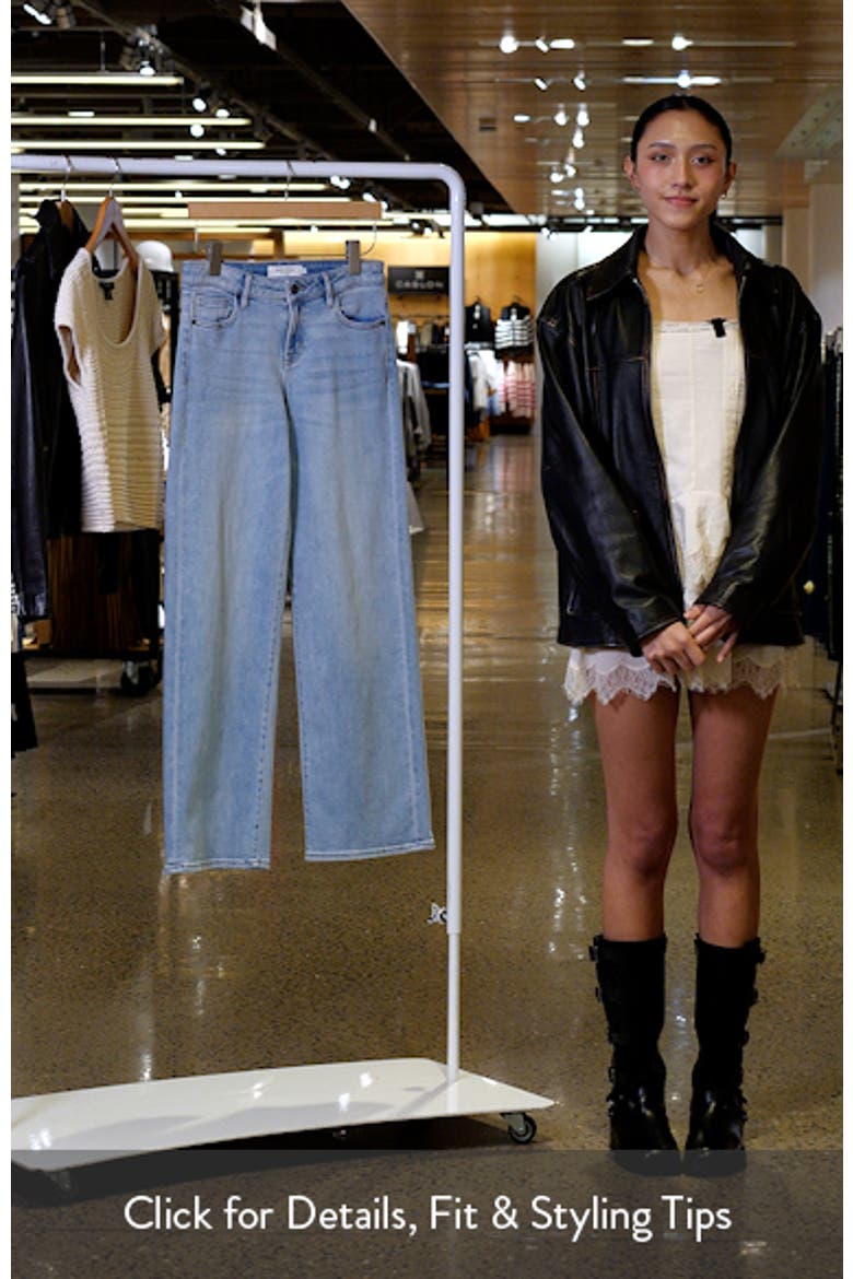 Clean Low Rise Wide Leg Dad Jeans video