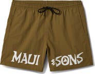 Maui & Sons Stonewave Adventure Drawstring Shorts