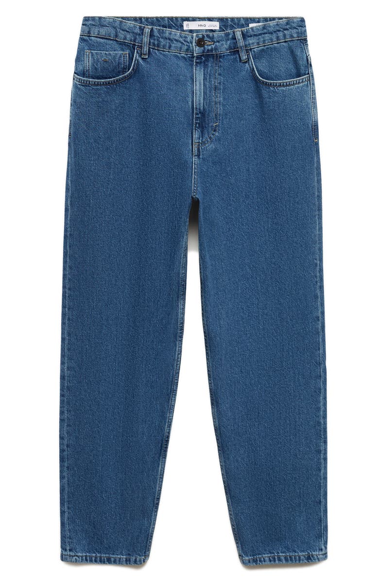 MANGO Relaxed Crop Straight Leg Jeans, Alternate, color,