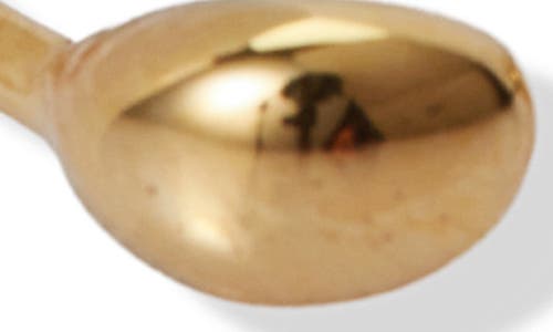 Argento Vivo Sterling Silver Oval Open Band Ring In Gold