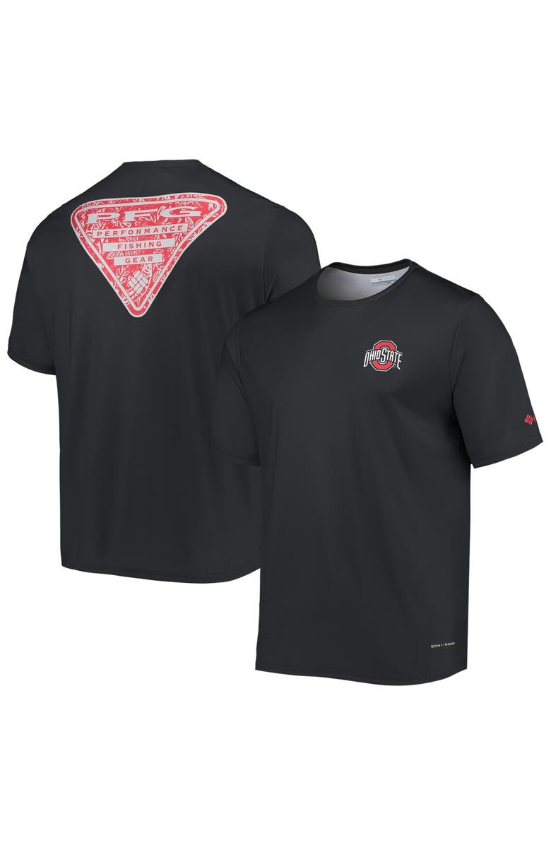 Columbia Men's Columbia Black Ohio State Buckeyes Terminal Tackle Omni-Shade T-Shirt, Main, color,