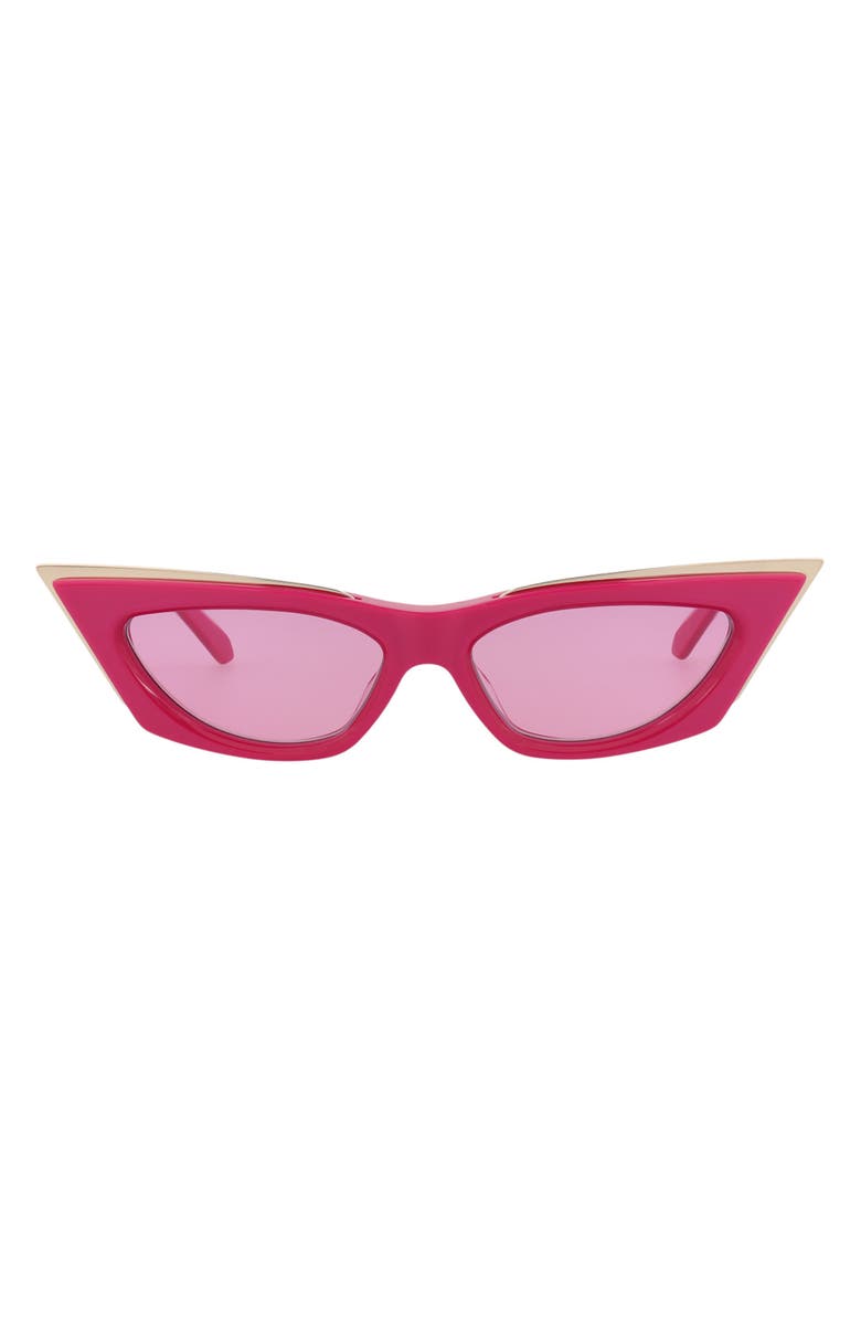 Valentino 55mm Cat Eye Sunglasses, Main, color, Pink Pink Pink