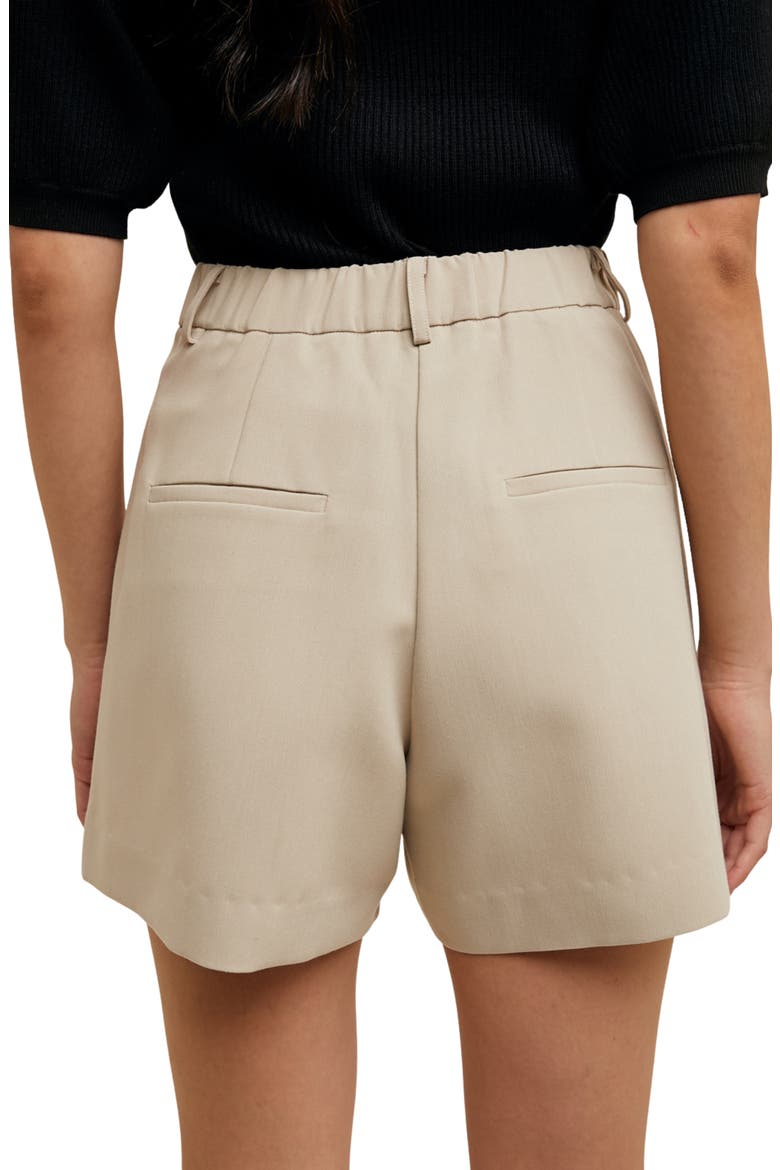 Pleat Twill Shorts, Alternate, color, SHELL