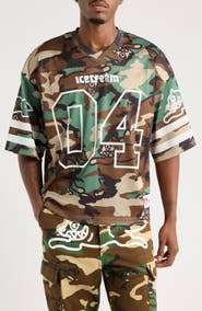 ICECREAM Blackberry Mesh Jersey Graphic T-shirt