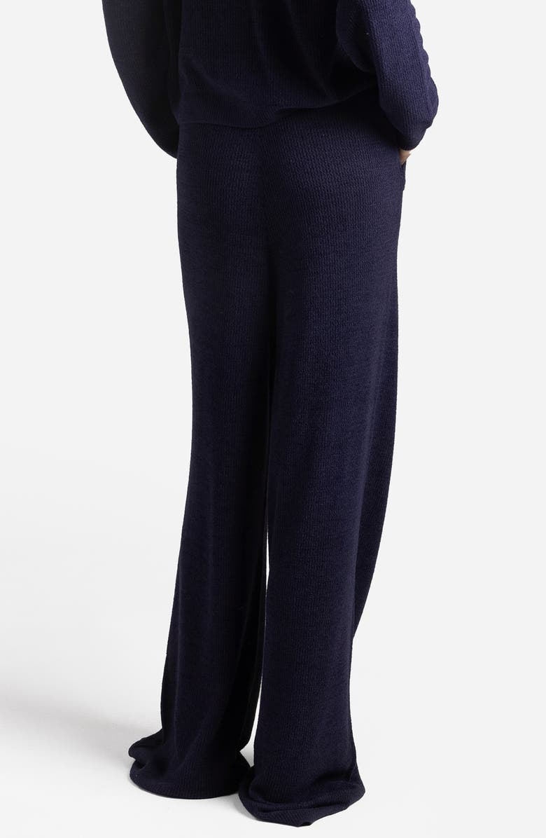 Sunday Citizen Wide Leg Knit Pants, Alternate, color, Maritime Blue