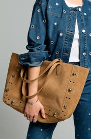 ELLE Collection Suede Grommet Tote