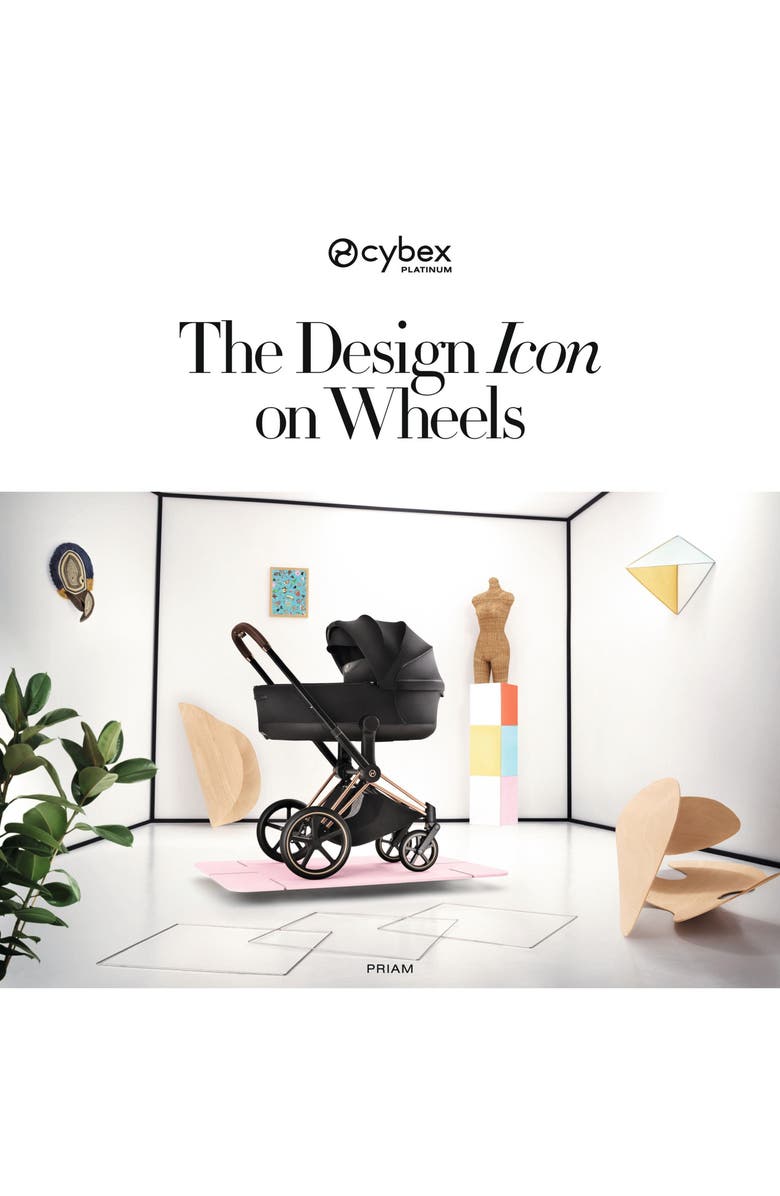 CYBEX Priam Stroller, Alternate, color, Matte Black/ Sepia Black