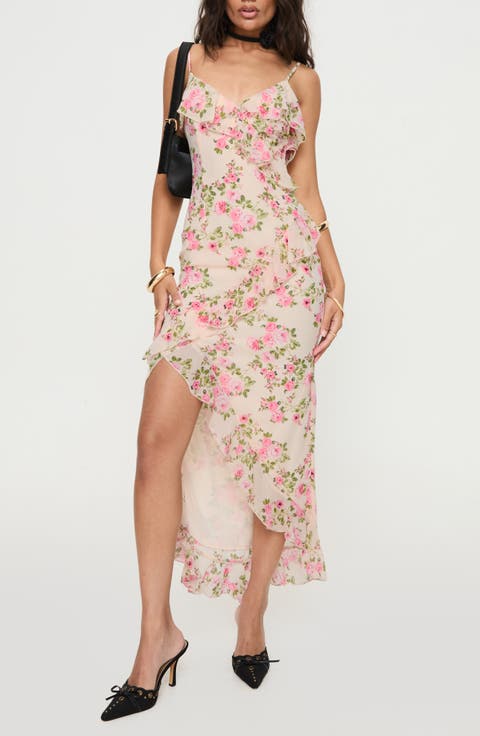 [ロウ クラシック] LOW CLASSIC SHEER FLORAL LAYERED DRESS☆☆ Jovani 07263 Size 4 Mint High Low Prom Dress Embroidered