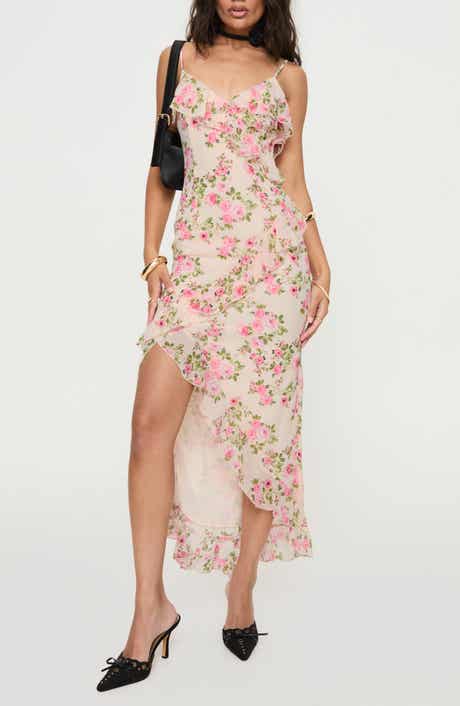 Princess Polly Garys Floral Ruffle Cocktail Dress