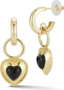 SPHERA MILANO Heart Drop Earrings