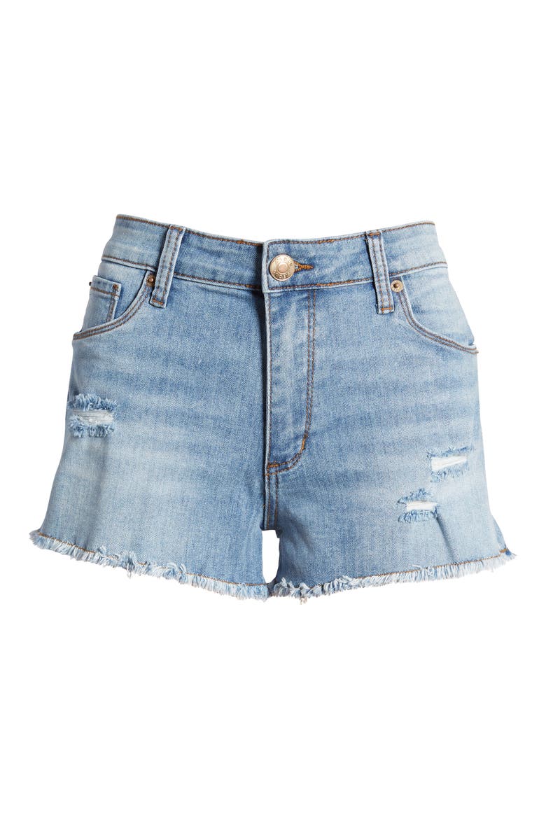 Aubrey High Waist Cutoff Denim Shorts, Alternate, color, ROSARITO BEACH