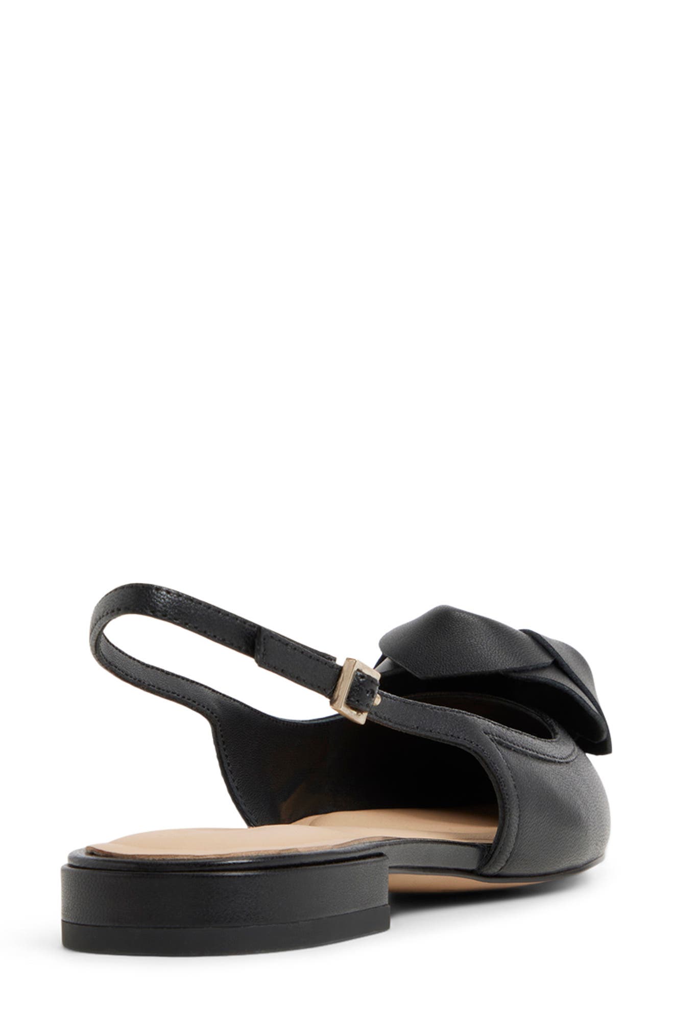 Ted Baker London Lili Rose Pointed Toe Slingback Flat, Alternate, color, Black