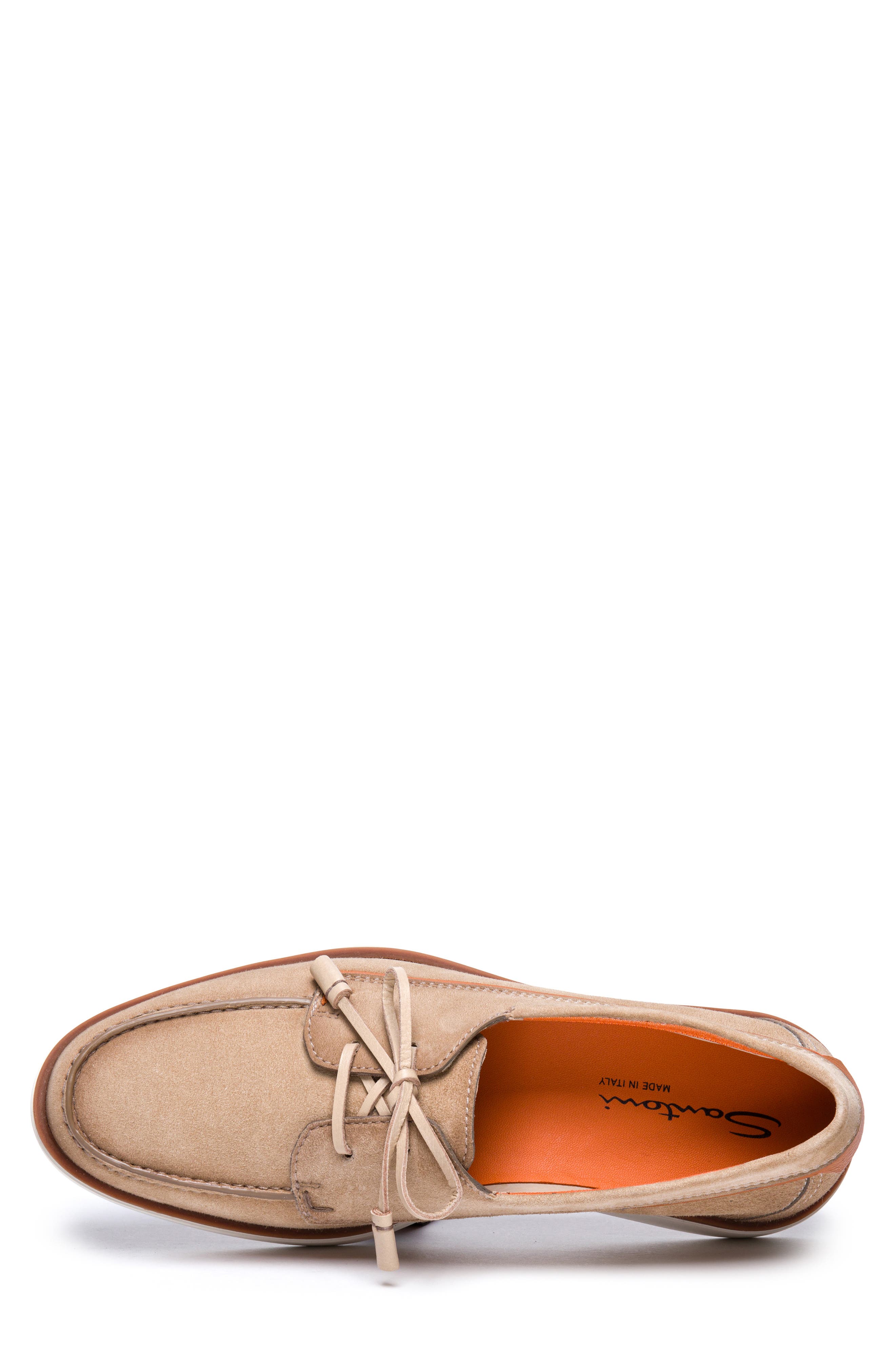 Santoni Oyster Boat Shoe, Alternate, color, 