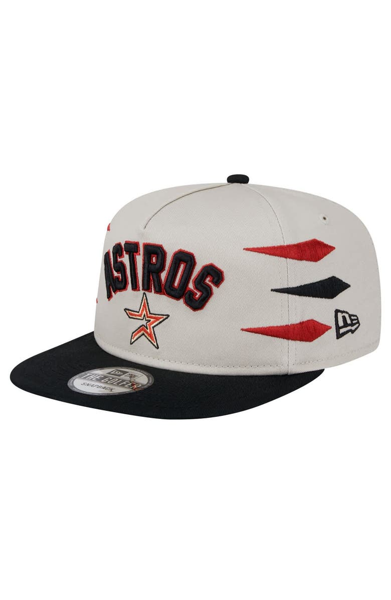 New Era Men's New Era Cream Houston Astros Iron Golfer Snapback Hat, Main, color, Cream
