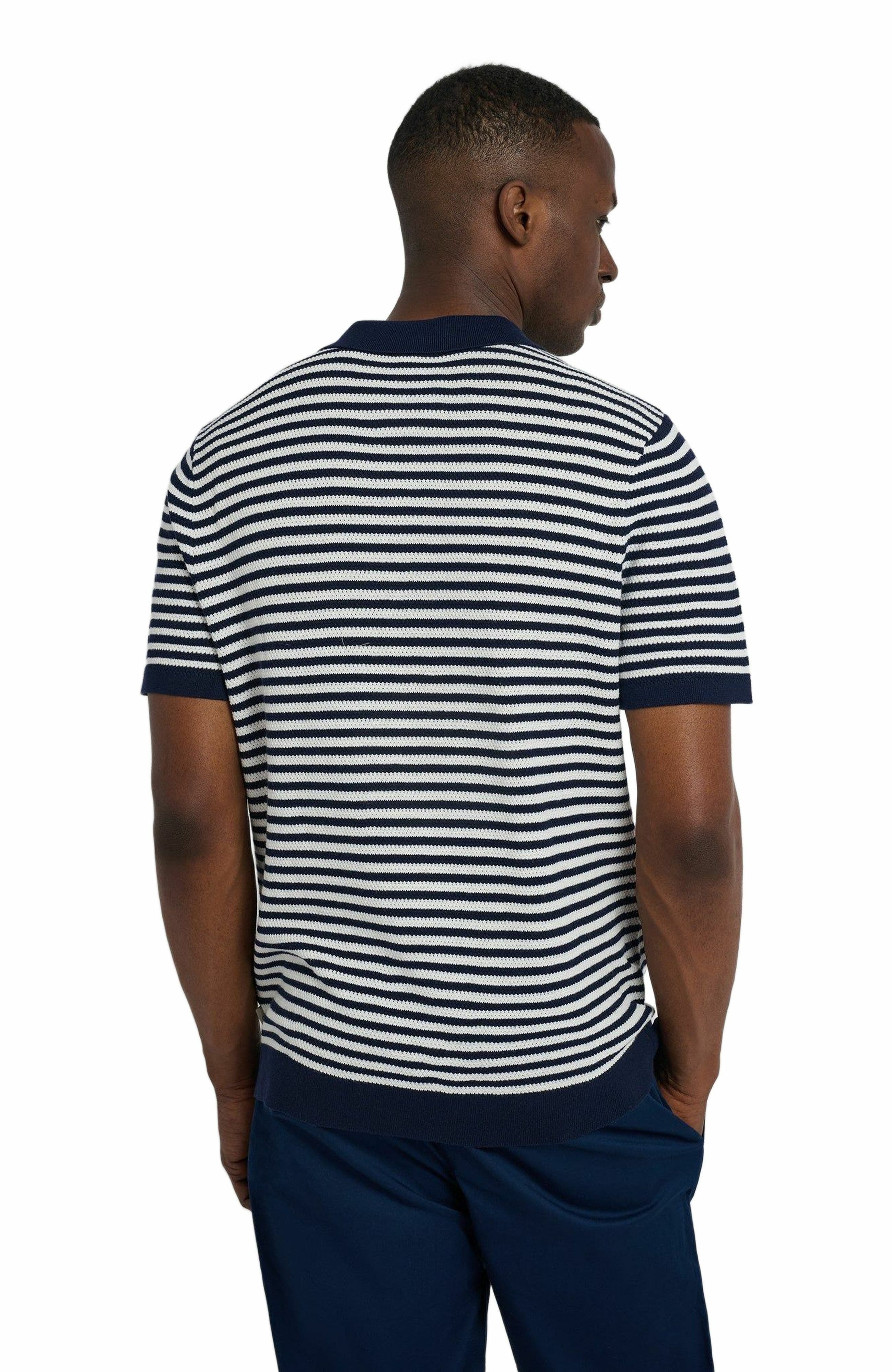 Cotton Textured Knit Polo - image 2