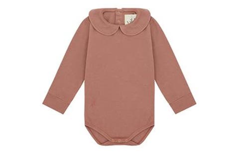 LS Organic Cotton Collared Bodysuit