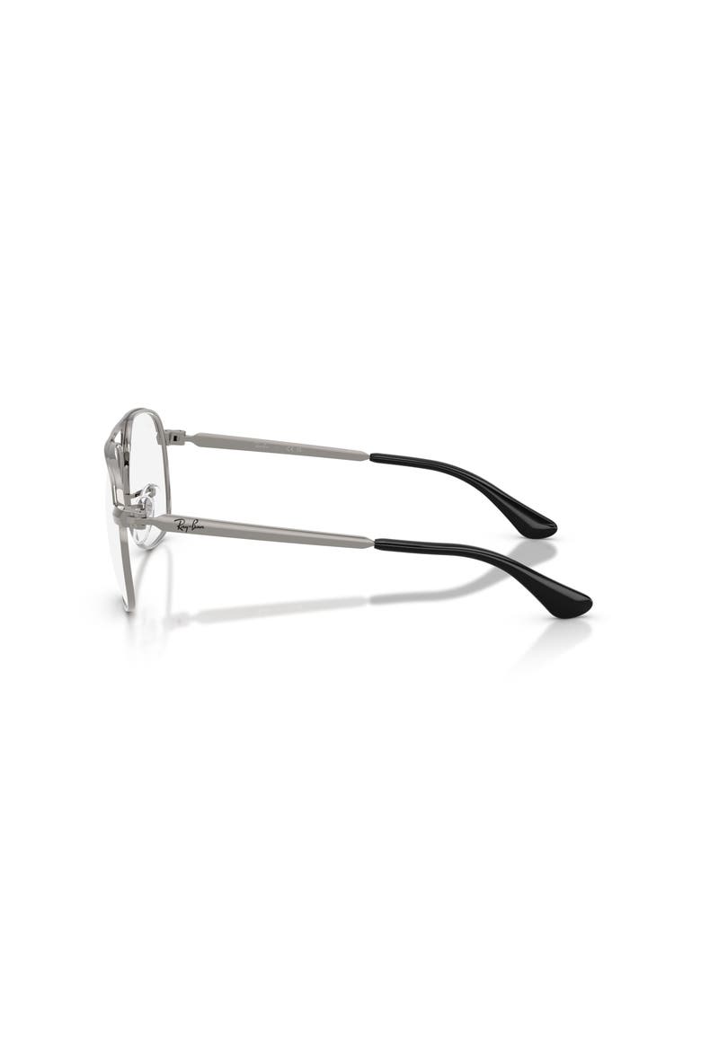 54mm Square optical glasses, Alternate, color, Grey