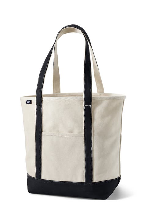 Open Top Canvas Tote Bag