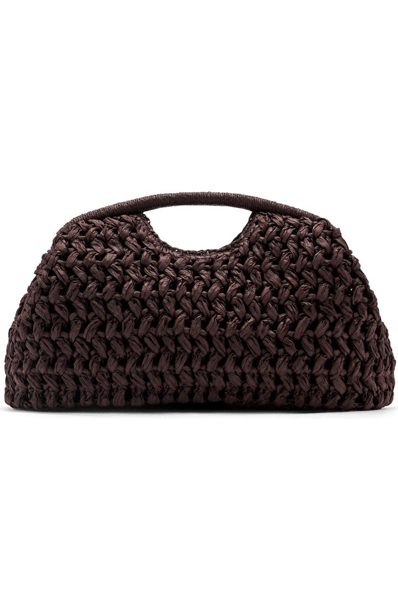 MANGO Natural Fiber Frame Clutch, Main, color,