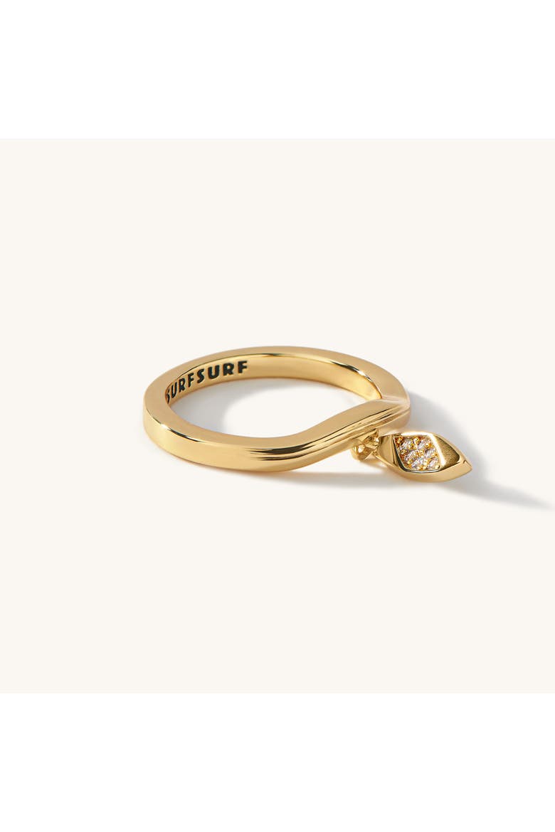 The Haleiwa Dangle Ring, Alternate, color, Gold
