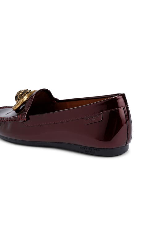 Kurt Geiger London Chelsea Croc Embossed Loafer In Red