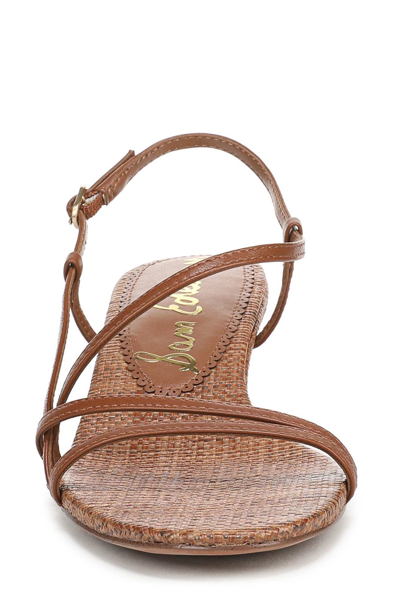 Sam Edelman Cora Slingback Kitten Heel Sandal, Alternate, color, Rich Cognac