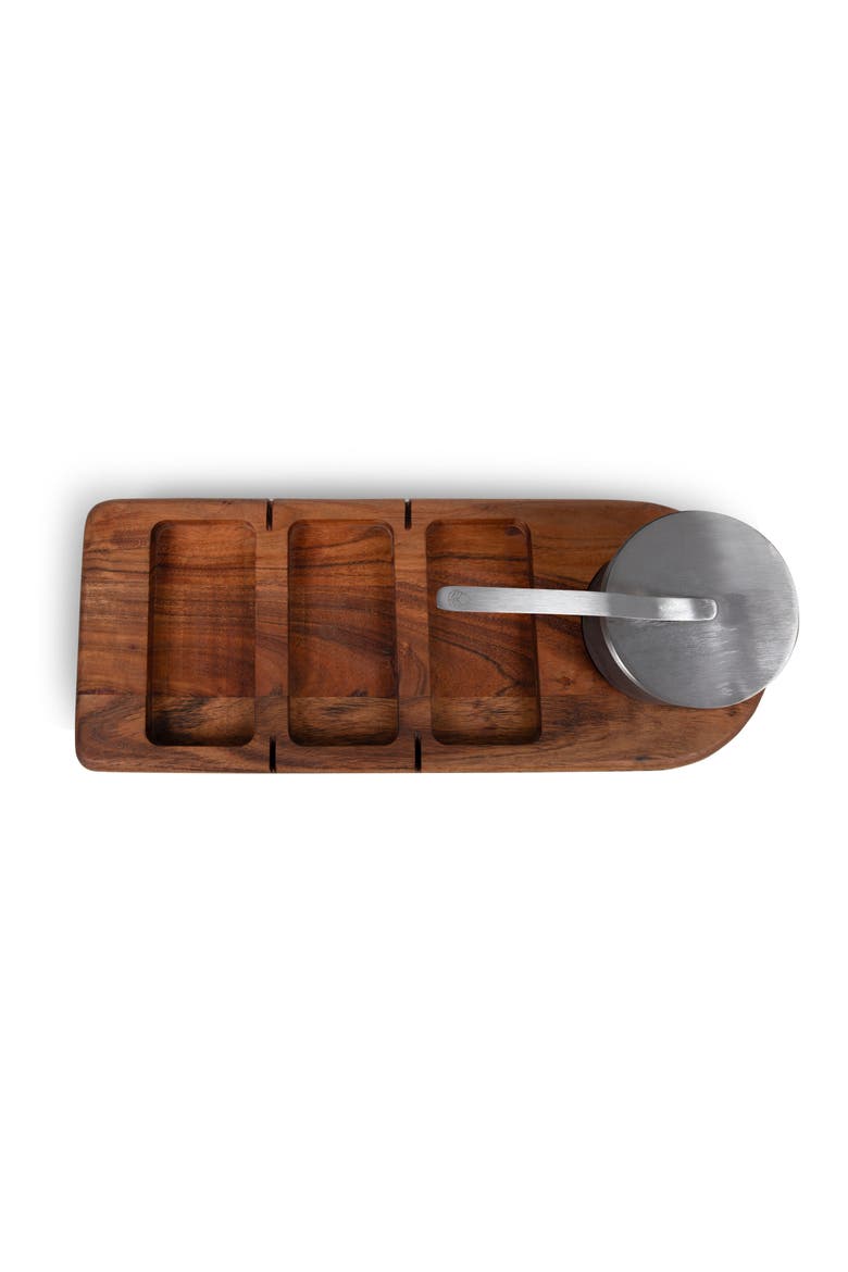 Dolce S'mores Kit with Tabletop Fire Pit, Alternate, color, Acacia Wood