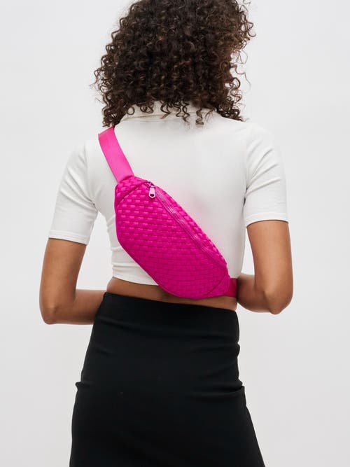 Sol And Selene Aim High Belt Bag In Fuchsia