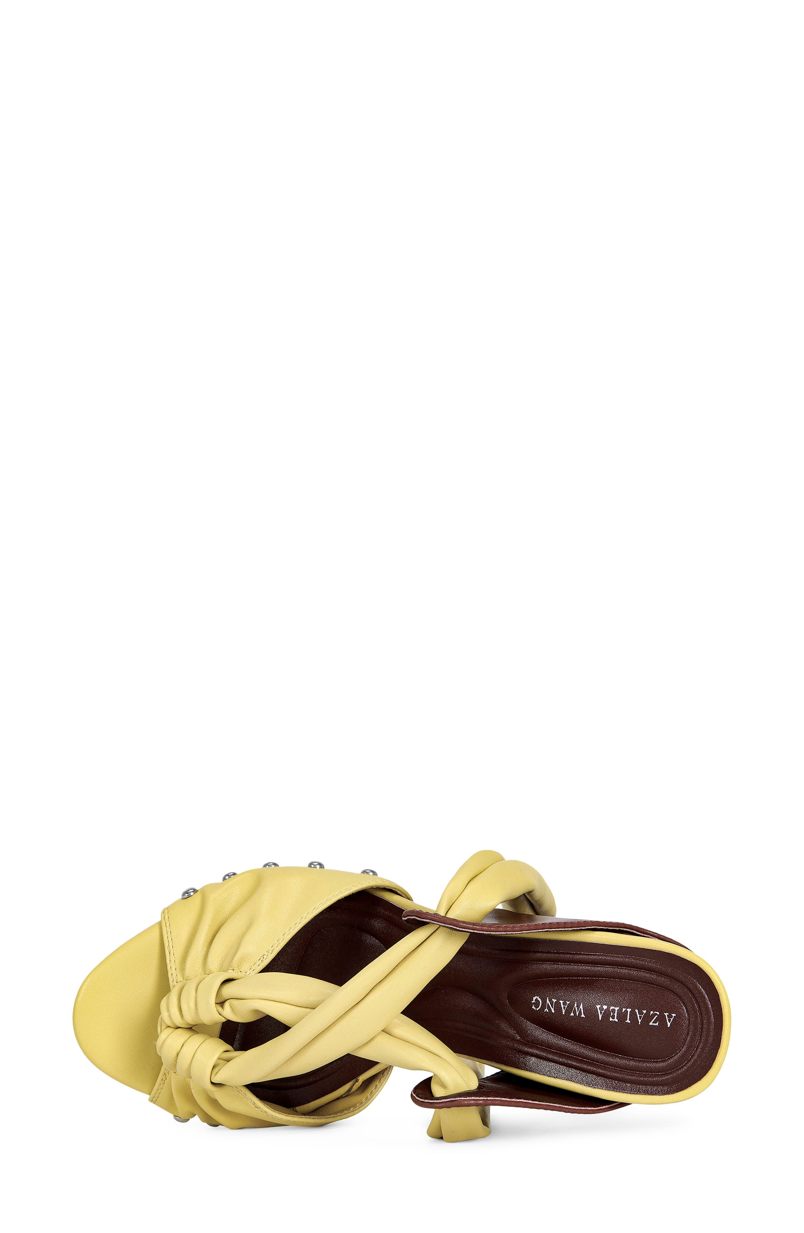 AZALEA WANG Aruba Ankle Tie Sandal, Alternate, color, Yellow