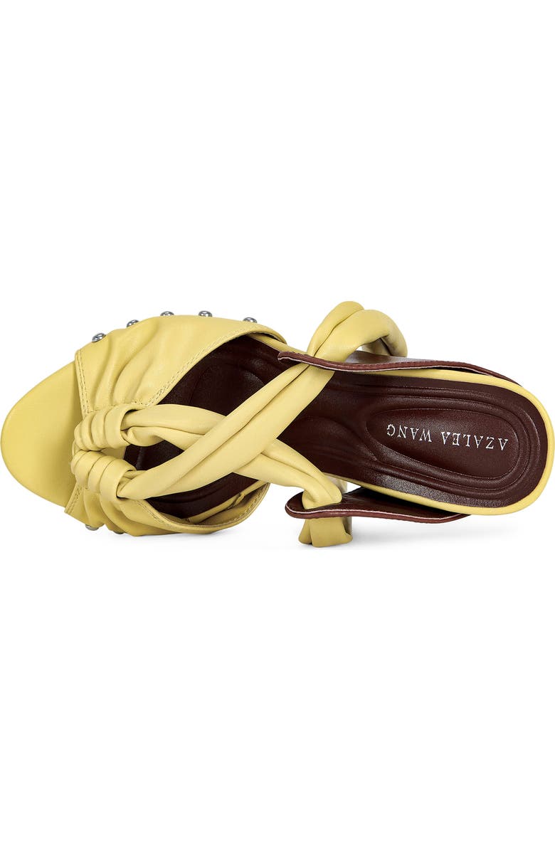 AZALEA WANG Aruba Ankle Tie Sandal, Alternate, color, Yellow