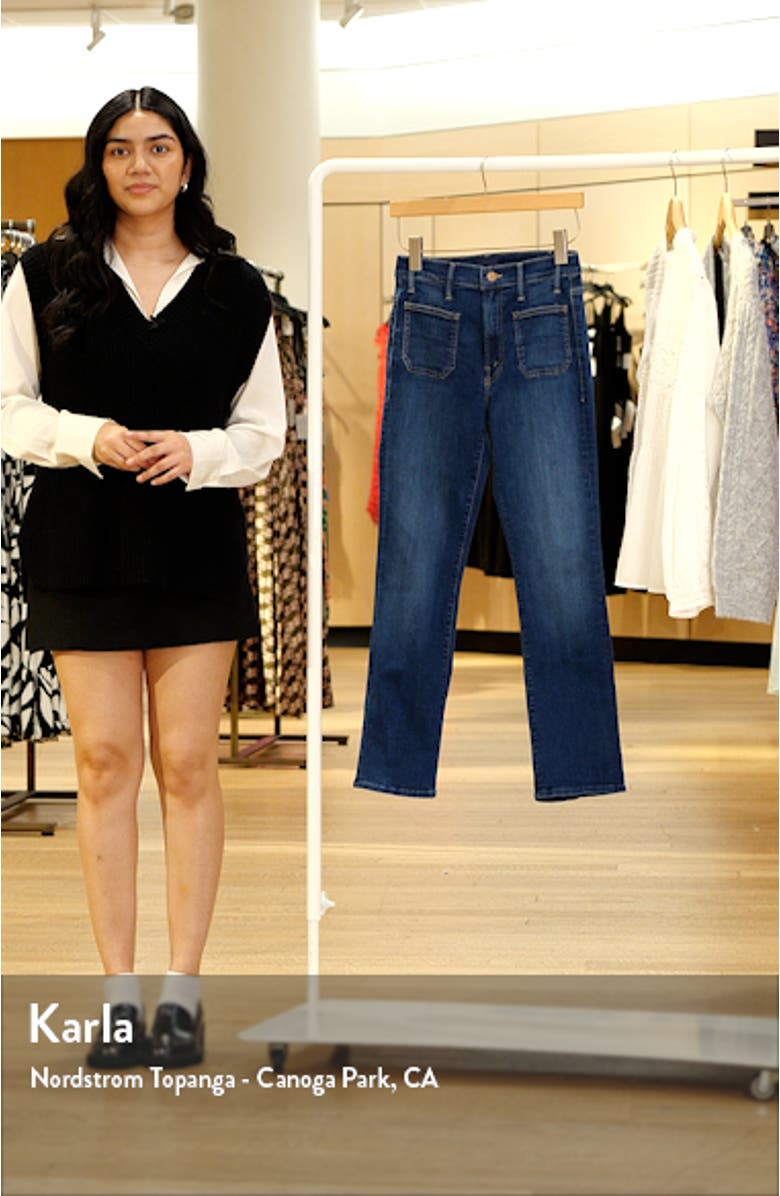 The Insider Flood Patch Pocket Straight Leg Jeans, sales video thumbnail