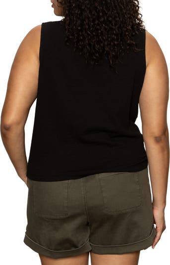 売れ筋商品|||サンクチュアリー カットソー トップス レディース Women's Vacation Tie-Front Button-Up Vest Mesa Sanctuary Vacation Textured Tie Front Button-Up Tank | Nordstrom