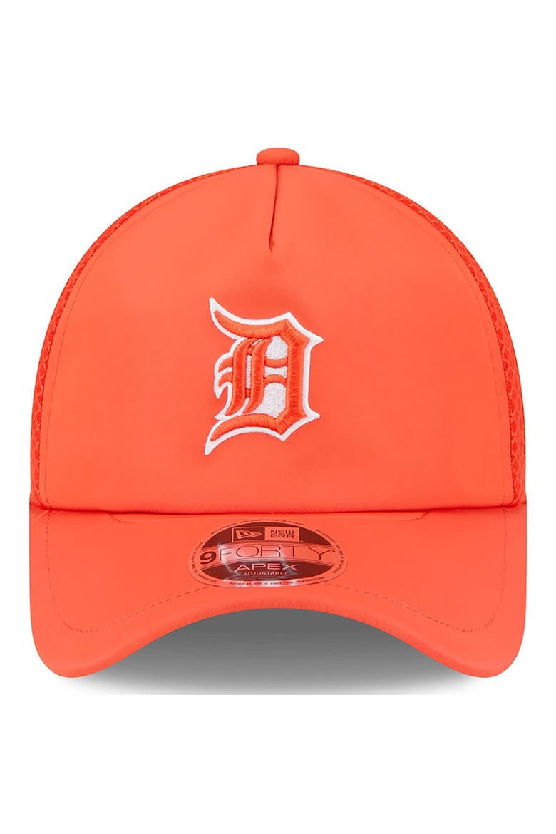Men's New Era Orange Detroit Tigers 2026 Batting Practice Apex 9FORTY Adjustable Trucker Hat, Alternate, color, Orange