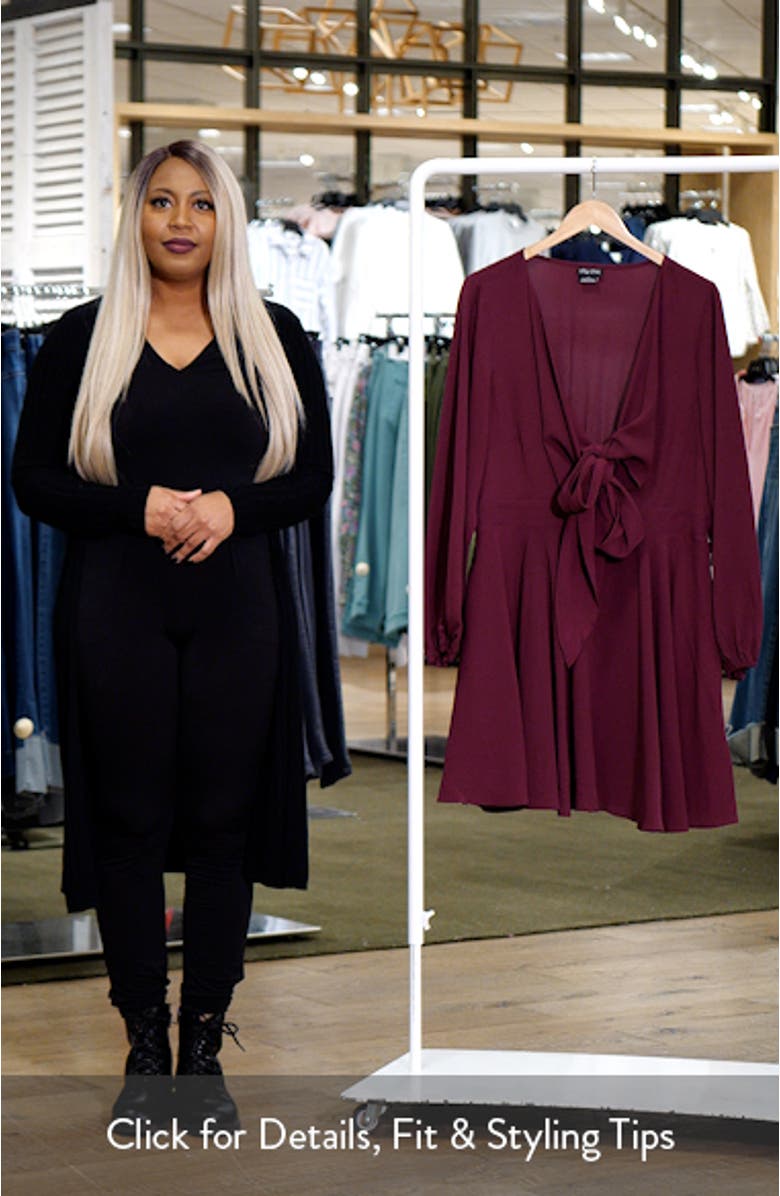 Adelyn Tie Front Long Sleeve Dress, sales video thumbnail