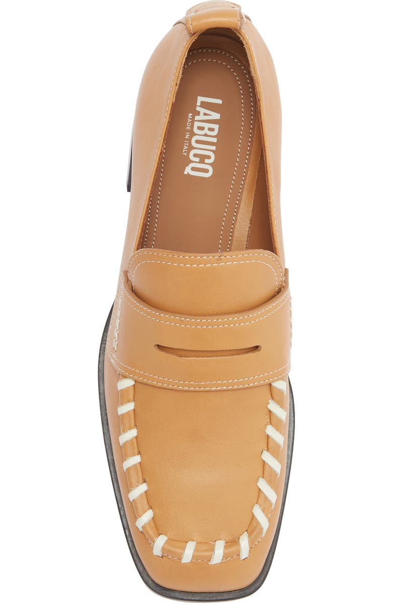 LABUCQ George Whipstitch Penny Loafer, Alternate, color, Camel