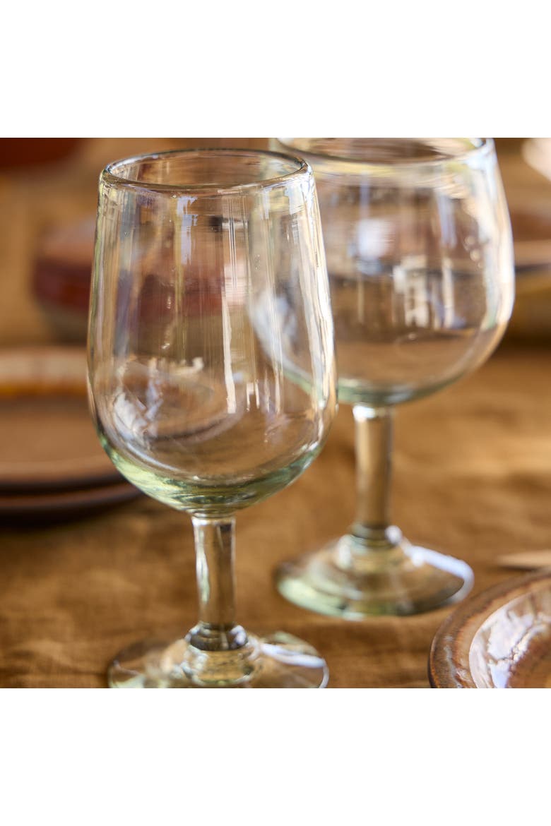 Acapulco Set/6 wine glasses, Alternate, color, Green