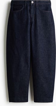 H&M Barrel Leg Low Waist Ankle Jeans