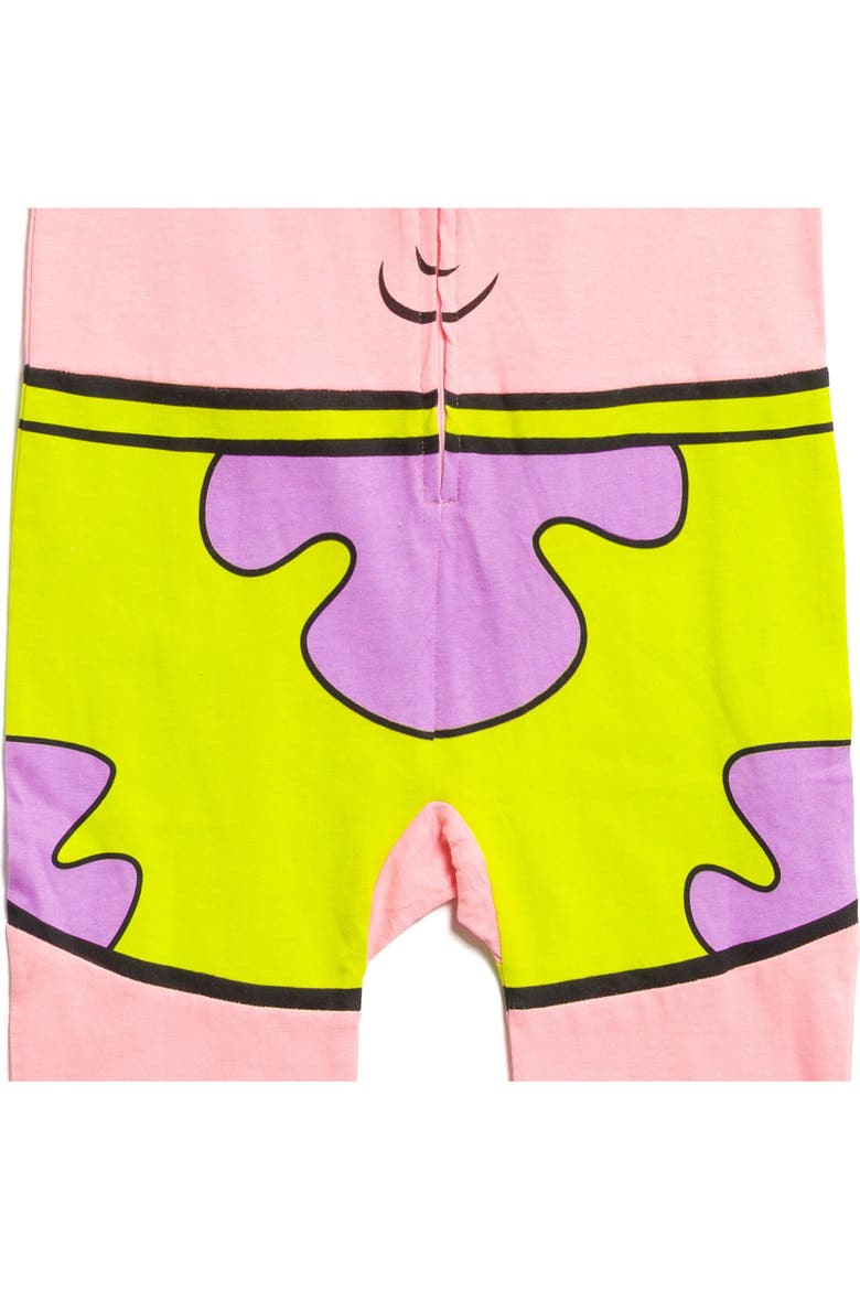 Patrick Hooded One Piece Coverall, Alternate, color, Patrick Star Pink