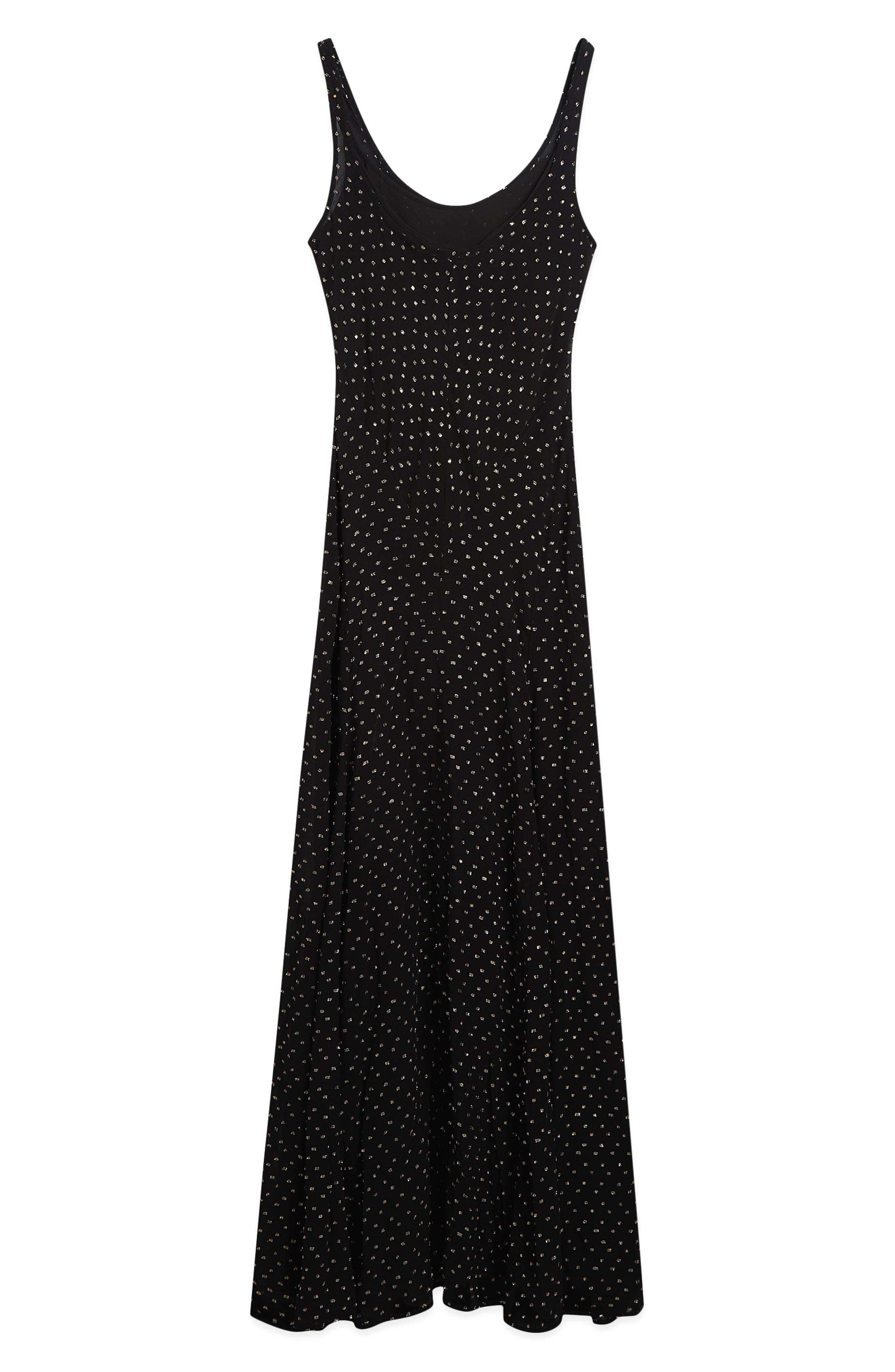 Scotch & Soda Metallic Dot Maxi Slipdress (Women) | Nordstrom